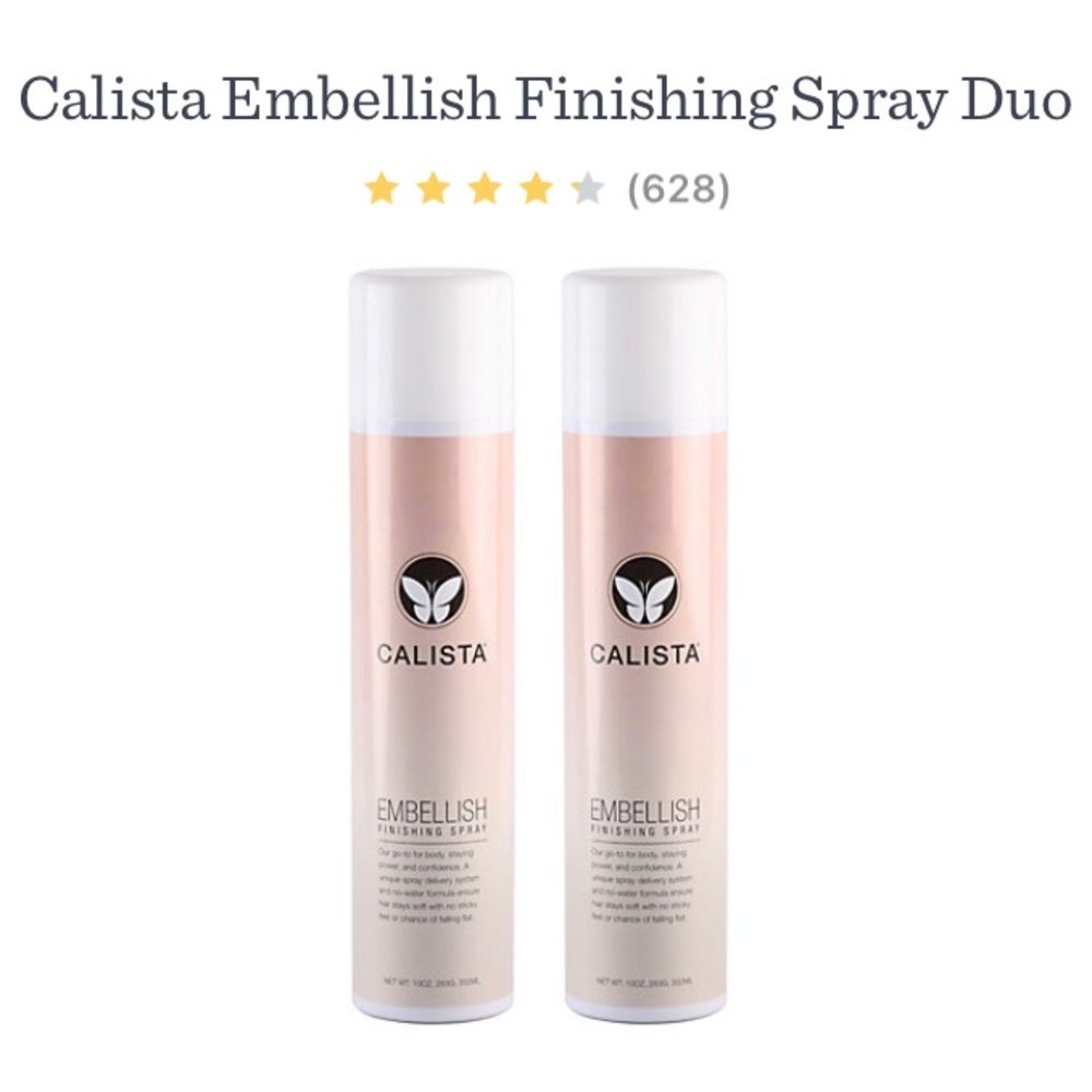 Calista Embellish Finishing Spray NWOT Set 2 DISCOUNT SHIPPING